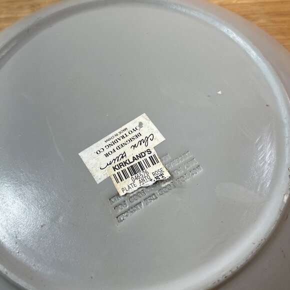 Cheri Blum Anto Rose Salad Plate Bowl 10” Diameter Stoneware Vintage Kirklands - Picture 5 of 7